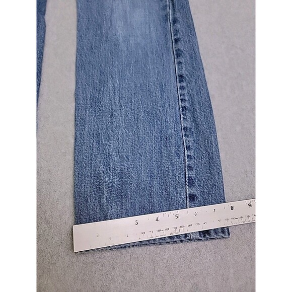 Levis 569 Jeans Mens 25x27 (24x26) Loose Slim Baggy Straight Blue Cotton Mid - Picture 4 of 13